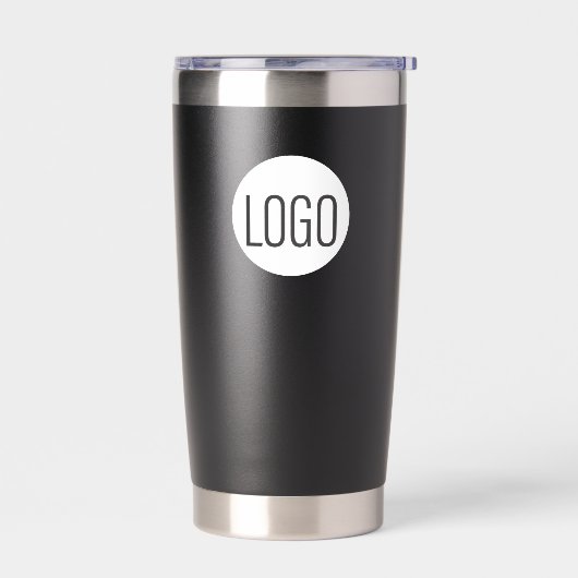 Website des White Business Logo Custom QR Thermobecher (Links)