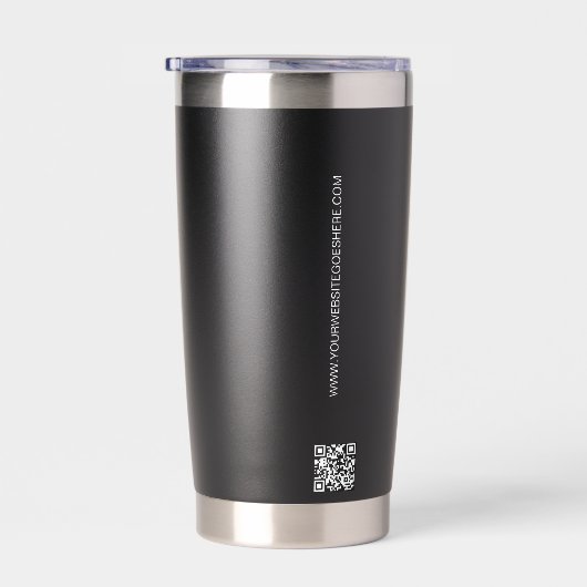 Website des White Business Logo Custom QR Thermobecher (Rechts)