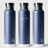 Website des White Business Logo Custom QR Trinkflasche