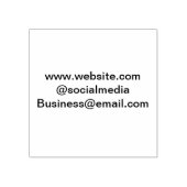 Website-E-Mail-Adresse des Social-Media-Geschäfts  Gummistempel (Prägung)