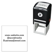 Website-E-Mail-Adresse des Social-Media-Geschäfts Permastempel (Beispiel)