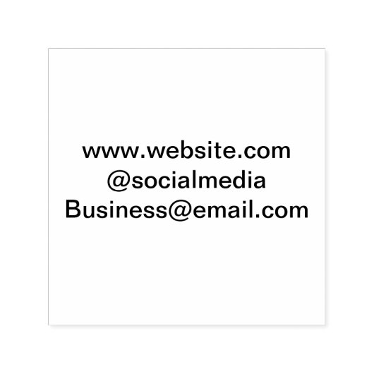 Website-E-Mail-Adresse des Social-Media-Geschäfts Permastempel (Design)