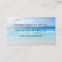 Website-Einhängekarte für Strand oder Hochzeit in Begleitkarte