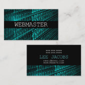 Website-Entwickler-Master-Designer-Computertechnol Visitenkarte (Vorne/Hinten)