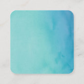 Website-Erinnerung für Hochzeiten aquamarin/blau Begleitkarte (Rückseite)