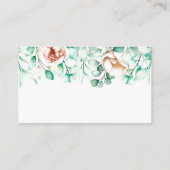Website Eukalyptus Greenery Watercolor Wedding Begleitkarte (Rückseite)