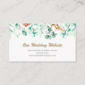 Website Eukalyptus Greenery Watercolor Wedding Begleitkarte (Vorderseite)
