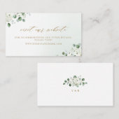 Website Eukalyptus grün Platzkarte (Vorne/Hinten)