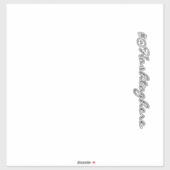 Website-Firmenname-Skriptanhänger-Aufkleber Aufkleber (Blatt)