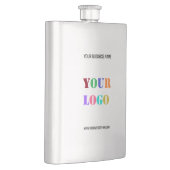 Website-Flasche mit Ihrem Firmenlogo Flachmann (Rechts)