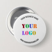 Website für benutzerdefinierte Logo-Namen Werbeakt Button (Vorne & Hinten)