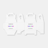 Website für benutzerdefinierte Logo-Namen Werbeakt Geschenkschachtel (Ungefaltet)