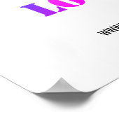 Website für benutzerdefinierte Logo-Namen Werbeakt Poster (Ecke)
