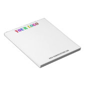 Website für benutzerdefinierte Logos Notepad Werbe Notizblock (angewinkelt)