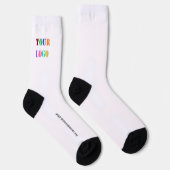 Website für benutzerdefinierte Logos Socks Werbege Socken (Rechts)