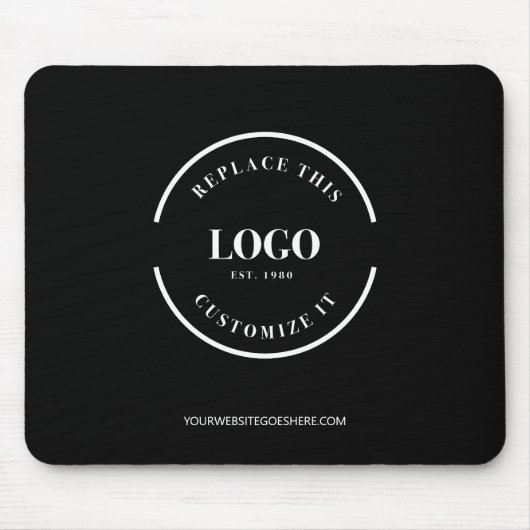 Website für benutzerdefiniertes Firmenlogo, einfac Mousepad (Vorne)