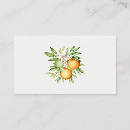 Website für botanische Hochzeiten: Begleitkarte (Rückseite)