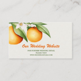 Website für botanische Hochzeiten: Begleitkarte