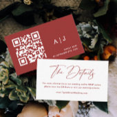 Website für Burgund und Weißes Weihnachten Begleitkarte