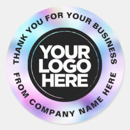 Website für den benutzerdefinierten Logo-Namen Hol Runder Aufkleber