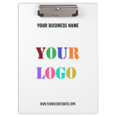 Website für den Namen Ihrer Logo-Zwischenablage Klemmbrett (Vorderseite)