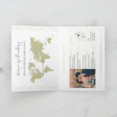Website für den Reisepass für Hochzeiten - Weltkar Einladung (Innenseite)