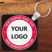 Website für den Schlüsselanhänger von Firmenlogo (Rückseite)