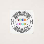 Website für die Werbung mit benutzerdefinierten Lo (Rückseite)