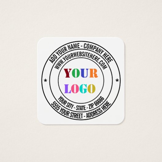 Website für die Werbung mit benutzerdefinierten Lo (Vorderseite)