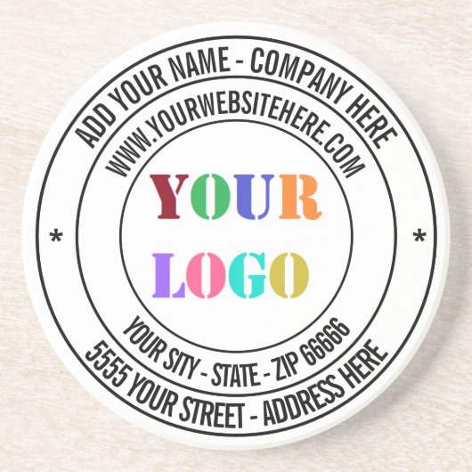 Website für die Werbung mit benutzerdefinierten Lo Getränkeuntersetzer (Vorne)