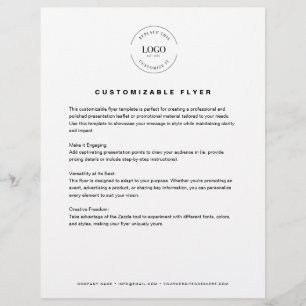 Website für Firmenlogo Flyer