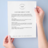 Website für Firmenlogo Flyer (Hand)