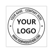 Website für Firmenlogo Personalisiert Gummistempel (Prägung)