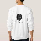 Website für Firmenlogo Sweatshirt (Rückseite)