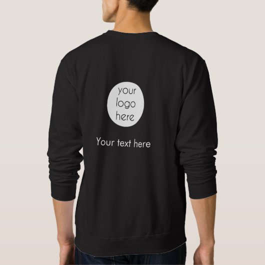 Website für Firmenlogo Sweatshirt (Rückseite)