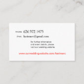 Website für geometrische Dreiecke | Koralle Begleitkarte (Rückseite)