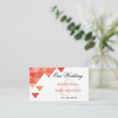 Website für geometrische Dreiecke | Koralle Begleitkarte (Stehend Vorderseite)