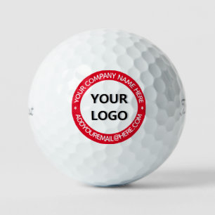 Website für Golf Balls Briefmarke mit Firmenlogo Golfball