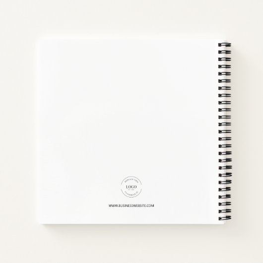 Website für große benutzerdefinierte Logos Notizblock (Rückseite)