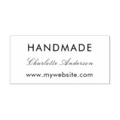 Website für handgefertigte Namen Gummistempel (Prägung)