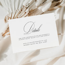 Website für Hochzeitdetails - Elegante Kalligrafie