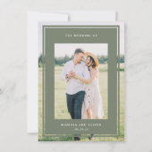 Website für Hochzeiten auf Gerahmtem Foto auf zwei Einladung (Vorderseite)