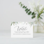 Website für Hochzeiten Bohemische Vegetation Visitenkarte (Stehend Vorderseite)