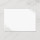 Website für Hochzeiten Gold Greenery Visitenkarte (Rückseite)