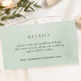 Website für Hochzeiten im eleganten Watercolor-Ber Begleitkarte