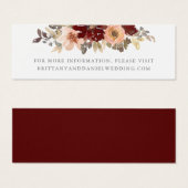 Website für Hochzeiten in Burgund und Peach (Vorne & Hinten)