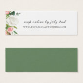 Website für Hochzeiten in Rosa und Weiß (Vorne & Hinten)