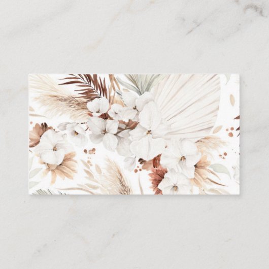 Website für Hochzeiten in Terracotta und White Blu Begleitkarte (Rückseite)