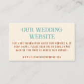 Website für Hochzeiten QR Code Cowboy Country West Begleitkarte (Vorderseite)