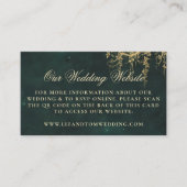 Website für Hochzeiten QR Code Verzauberte Waldreb Begleitkarte (Vorderseite)